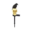 thumbnail image 2 of Solar Halloween Skull Lights Waterproof Resin Yard Stake Garden Decor, 2 of 6