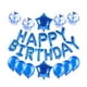 thumbnail image 1 of Juego de 34 globos para bodas, cumpleaños, fiestas infantiles, banquetes y recuerdos de fiesta, color azul., 1 of 8