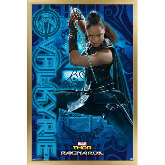 Marvel Cinematic Universe - Thor - Ragnarök - Valkyrie Wall Poster, 22.375" x 34", Framed