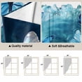 thumbnail image 5 of Swag Valance Curtains for Windows, Blue Butterfly Light Filtering Kitchen Curtains with Rod Pocket, Modern Elegant Water Ripples Decorative Window Treatment Valances for Living Room, 36x63 - 2 PCS, 5 of 9
