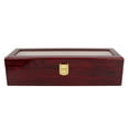 thumbnail image 1 of Wooden 6 Grid Luxury Watch Display Box Watch Storage Holder Box (Burgundy), 1 of 8