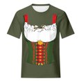 thumbnail image 4 of Pompotops Blouse Décontractée Mode Femme Imprimé Oktoberfest Col Rond T-Shirt Blouse Imprimée Tee Liquidation, 4 of 5