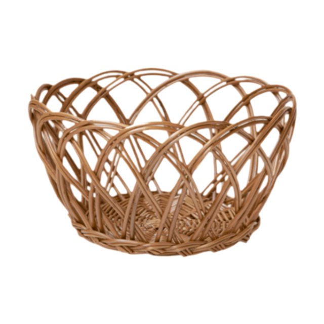 Rongfmy Rattan Basket Space Saving Container Onion Basket for Onion Fruits Farmhouse Small