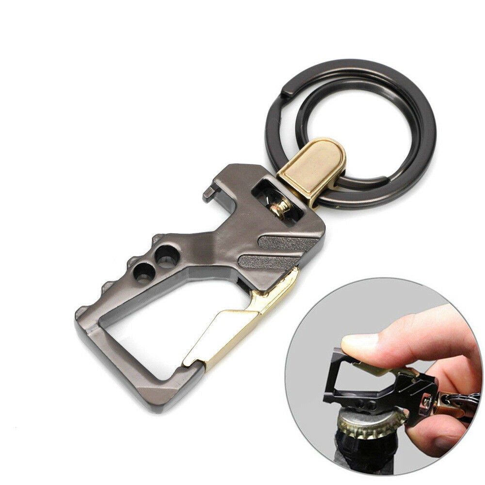 Heavy Duty Car Keychain Key Holder Business Bottle Opener Ring Gift Smart Novel 