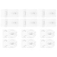 thumbnail image 1 of 12 piezas de cerradura de puerta de acrílico transparente, mini pestillo de plástico, 1 of 6