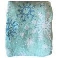 thumbnail image 4 of The Big One Oversized Blue Foil Snowflake Microplush Throw Blanket - 5ft x 6ft, 4 of 5