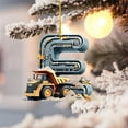 thumbnail image 4 of Christmas Alphabet Construction Truck Ornaments, 26 Letters Vehicle Pendants, Kids Christmas Tree Decorations, Holiday Letter Ornaments, Festive Christmas Decor, Educational Ornament Set, 4 of 5