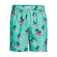 thumbnail image 5 of No Boundaries Men's & Big Men's 7" Printed Swim Trunks, 5 of 5