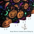 thumbnail image 6 of Colorful Halloween Pattern Shower Curtain 72"x84" ,Bathroom Decorative Shower Curtains Set with 12 Hooks,Modern Waterproof Washable Shower Curtain, 6 of 6