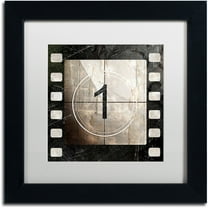 Trademark Fine Art "Vintage Countdown I" Canvas Art by Color Bakery White Matte, Black Frame