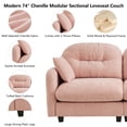 thumbnail image 4 of HUTWIFE Cloud Couches for Living Room, Modular Sectional Sofa, 107" U-Shape 3-Seater Modular Couch, Oversized Sectional Couch with Deep Seat, 4 of 7