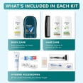 thumbnail image 5 of Trektote 12 Piece Men’s Travel Hygiene Kit with Toiletries & Grooming Essentials, TSA-Compliant, Clear Cosmetic Bag - Single or Bulk Packs, 5 of 5