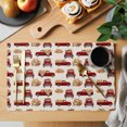 thumbnail image 2 of Red Truck Pumpkins Fall Placemats Set of 6, Thanksgiving Harvest Farmhouse Washable Wipeable Table Mats for Dining Tables, Indoor Outdoor Kitchen Place Mats for Holiday Party Table Decor, 2 of 9