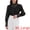 Black, variant on Women's Lace Trim Top Victorian Long Sleeve Button Down Blouse S Beige