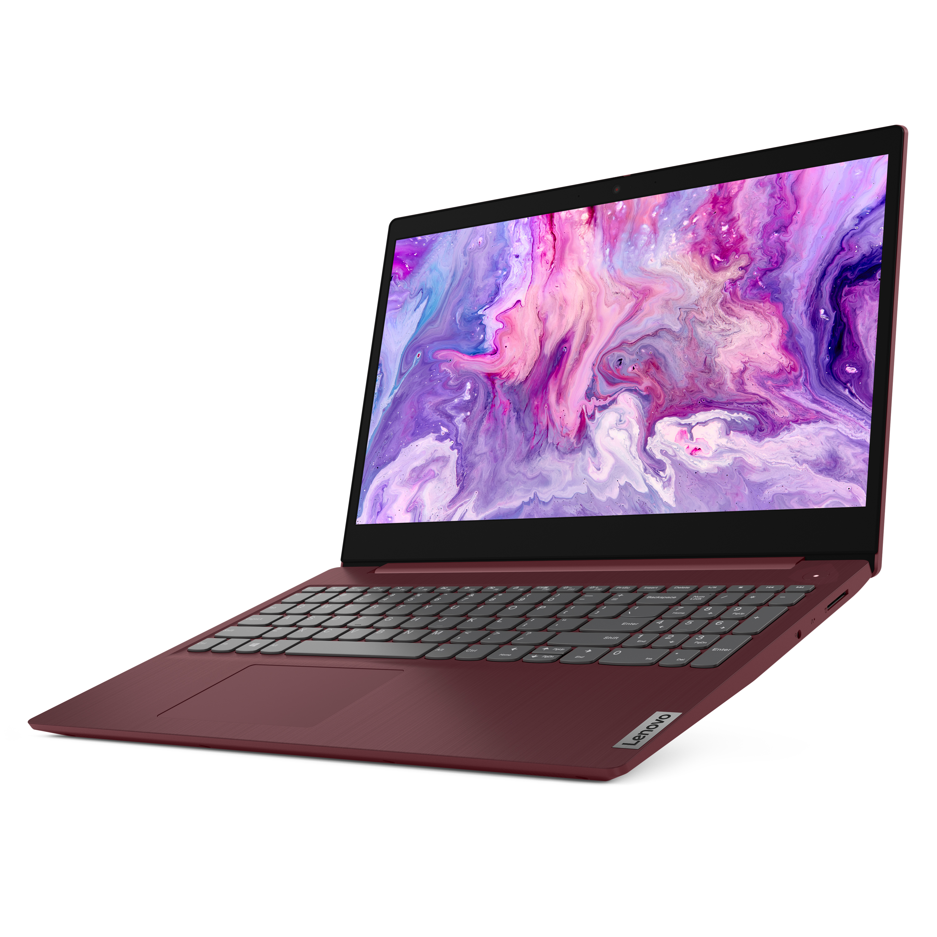 Lenovo IdeaPad 3 15″ FHD, AMD Ryzen 5 3500U, AMD Radeon Vega 8 Graphics, 8GB RAM, 256GB SSD, Cherry Red, Windows 10, 81W100DXUS