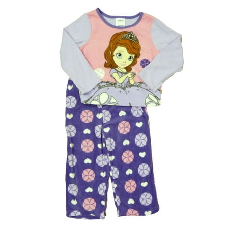- Disney Sofia The First Toddler Girls Purple Fleece Sleepwear Set Pajamas PJs