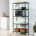 thumbnail image 5 of 5 Tier Shelf Adjustable Wire Metal Shelving Rack Chrome 23.22"W x 13.39"D x 31.5"HSliver, 5 of 5