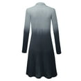 thumbnail image 3 of MBJ WSK1079 Womens Ombre Open Front Long Cardigan S BLACK, 3 of 3