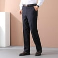 thumbnail image 2 of Mens Formal Pants Fleece Lined Golf Trousers for Men Casual Business Office Smart Dress Pants Comfortable Winter Chinos Trousers Solid Color Straight Leg Full Length Bottoms with Pockets, 2 of 7
