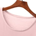 thumbnail image 3 of Ohufall Womens Modal Pj T-Shirts Classic Solid Round Neck Pajama Tops Summer Casual Light Short Sleeve Sleepwear Tees Soft Comfy Loungewear Undershirt for Women, 3 of 7