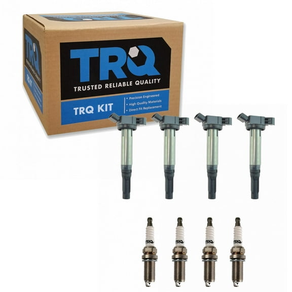 TRQ Ignition Coil & Iridium Spark Plug Kit Set for Lexus Scion Toyota New ICA71901 Fits select: 2009-2018 TOYOTA RAV4, 2012-2017 TOYOTA CAMRY
