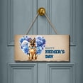 thumbnail image 2 of German Shepherd Proud Dad Happy Father's Day Landscape Wood Sign Alsatian Dog Lover Gifts Hanging Wall Home Decor - 02008, 2 of 5