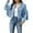 tg08#-Sky Blue, variant on Women's Casual Jackets Women's Fashion Fringe Suede Leather Tassel Motorcycle Cropped Coats for Everyday Wear