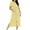 Yellow#1, variant on Fartey Women's Long Striped Nightgown Zipper Front Short Sleeve House Coat Soft Comfy Crew Neck Robes Loose Fit Casual Loungewear with Pockets Black S