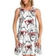 thumbnail image 1 of Balery Monkey Vestidos de verano para mujer con estampado: vestido holgado sin mangas, vestido playero informal y cómodo para días calurosos., 1 of 7