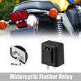 thumbnail image 2 of Unique Bargains 12V 2 Pin LED Electronic Flasher Relay for Motorbike Turn Signal Universal Warn Flash Relay Black, 2 of 6