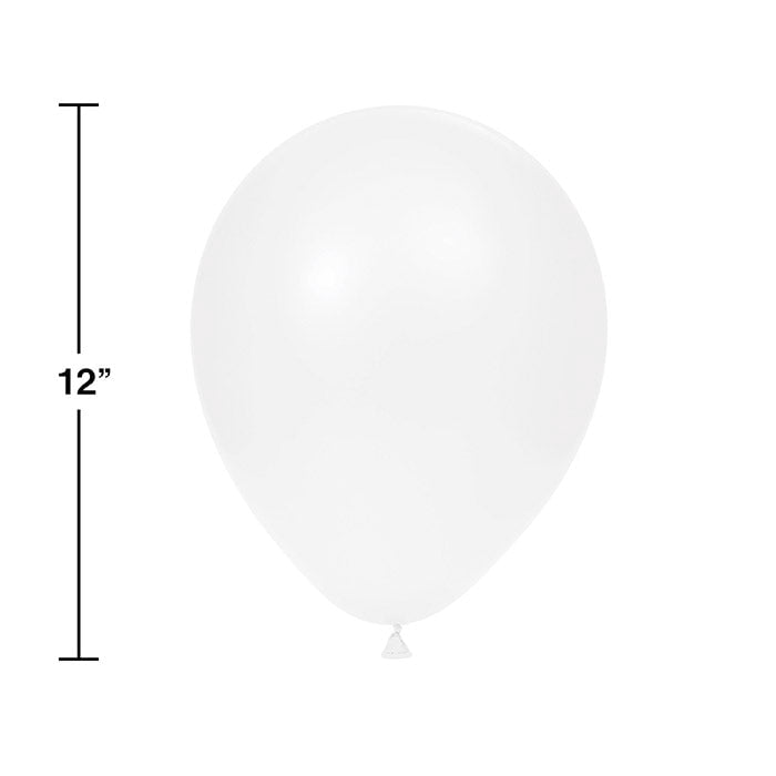 180/Case Bulk White Latex Balloons