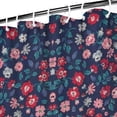 thumbnail image 3 of Pioneer Flower Floral Print Pattern Shower Curtain 72"x72" ,Bathroom Decorative Shower Curtains Set with 12 Hooks,Modern Waterproof Washable Shower Curtain, 3 of 6