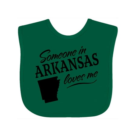 

Inktastic Someone in Arkansas Loves Me Gift Baby Boy or Baby Girl Bib