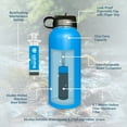 thumbnail image 4 of Uzima Z-Source Water Bottle With Filter. 0.1 Micron Hollow Fiber Filter For Hiking, Camping, and Emergency Preparedness. 32oz Stainless Steel. (Light Pink), 4 of 6