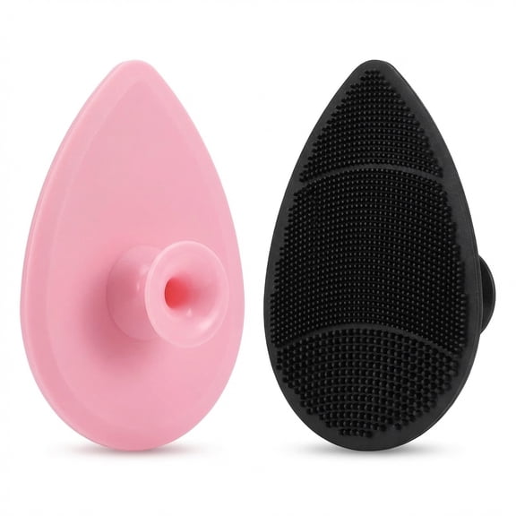 Silicone Face Scrubber 2 Pack - Manual Facial Cleansing Brush For Men And Women, Gentle Face Wash Brush For All Skin Types, Exfoliating Skin Care Tool For Pores And Blackheads