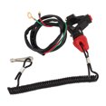 thumbnail image 2 of Interruptor de parada de parada del motor motocicleta 1x Cable de emergencia del motor Botón de parada de parada de emergencia Interruptor de amarre de parada de emergencia Correa de seguridad Unbranded QCQP48308, 2 of 7
