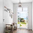 thumbnail image 6 of LNC Rustic 3-Light Bronze Farmhouse Cylinder LED Pendant Light Lantern Chandelier Kitchen Island Light, 6 of 13