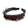 thumbnail image 3 of Diadema para El Cabello, Diadema Ancha, Peinado para El Cabello, Banda para El Cabello Gruesa, Banda para El Cabello para M Marron oscuro, 3 of 8