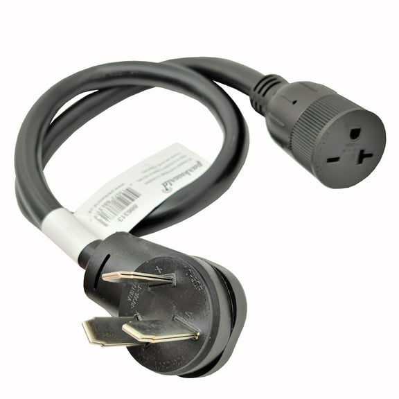 Parkworld 886313 Dryer 10-50 Plug Male to Kitchen 6-20 Receptacle T-Blade (6-15R) Female Adapter Cord (3FT)