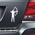 thumbnail image 2 of Magnets in Motion Archery Recurve Bow Men's Car Magnet White, 2 of 4