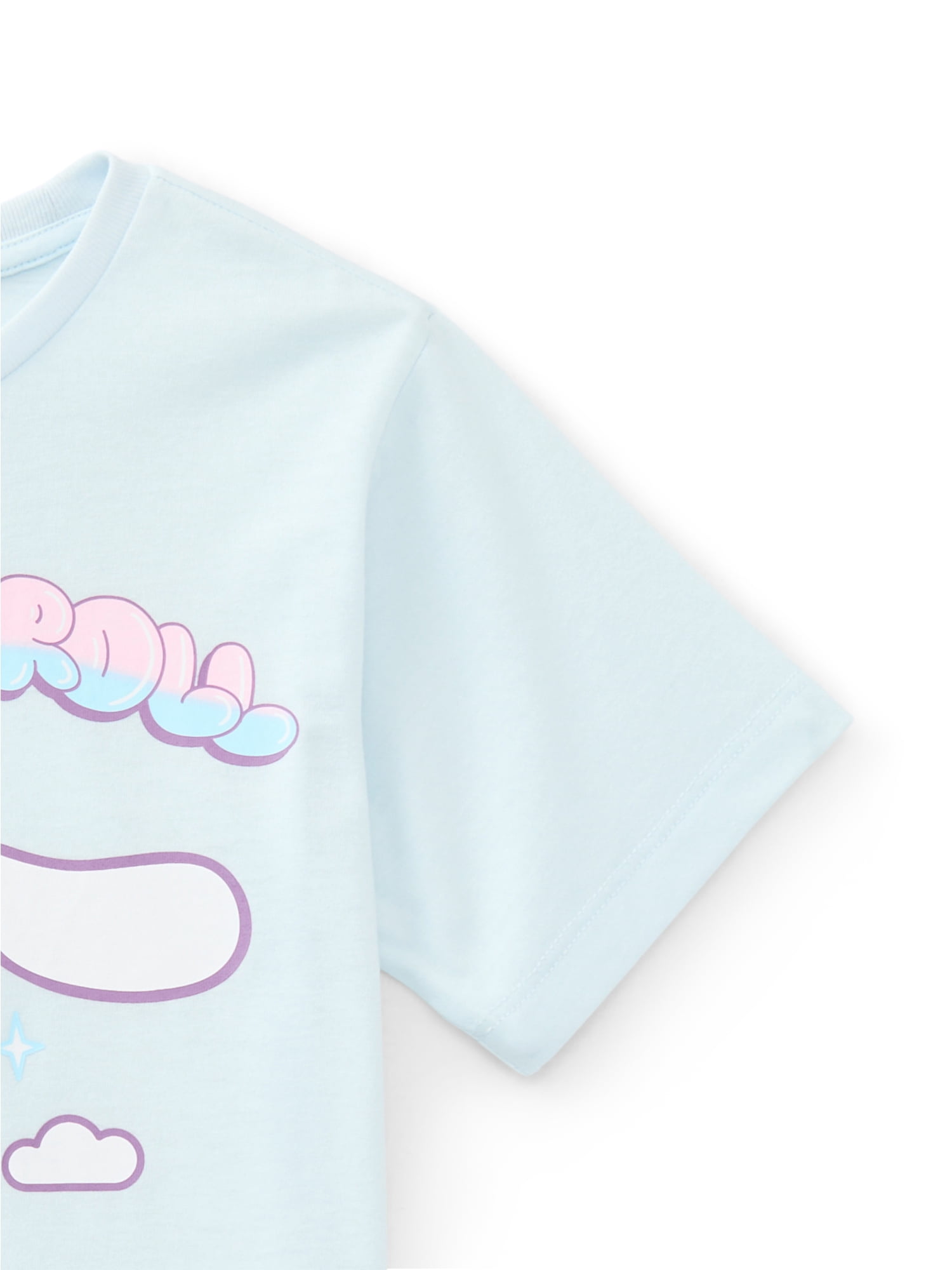 Sanrio Cinnamoroll Flight Girls Short Sleeve Graphic T-Shirt, Sizes 4-16
