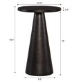 thumbnail image 5 of Bowery Hill 19.75"H x 12.75"W x 12.75"D Accent Aluminum Table in Bronze, 5 of 5