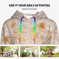 thumbnail image 4 of Kdxio Tortilla Print Womens Oversized Hoodies Sweatshirts Hooded Pullover Tops Sweaters Casual-Small, 4 of 7