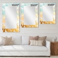thumbnail image 3 of DESIGN ART Designart 'Summer Beach View with Fine Gold Sand' Sea & Shore Printed Wall Mirror 24in.x32in., 3 of 4