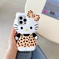 thumbnail image 4 of Bowknot Leopard Hello Kitty 3D Silicone Soft Phone Case For iPhone 17Air 16 Pro Max 15 14 Plus 13 12 11 Shockproof Cover, 4 of 22
