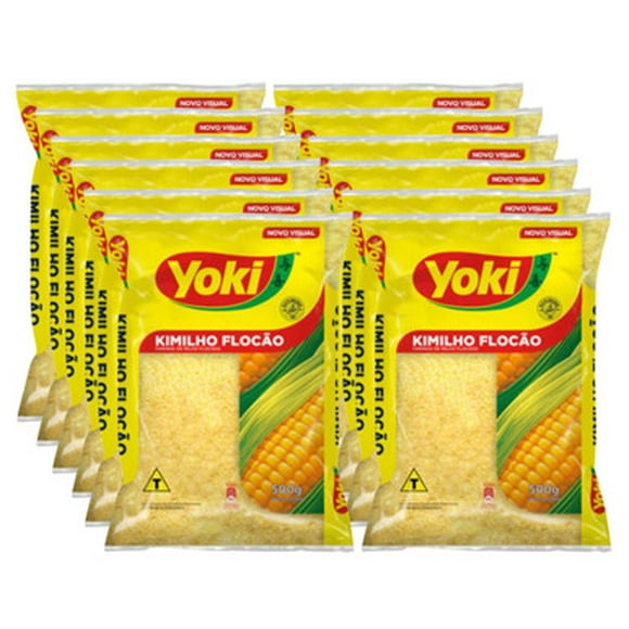 Yoki Yellow Corn Kimilho 500g/13.22 lbs (12-Case) - Yoki Kimilho Flocão: The Ultimate Corn-Based Flour for Brazilian Cakes and More