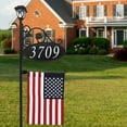 thumbnail image 3 of Address America USA Handcrafted, Double-Sided Park Place Oval Address Sign with American Flag and Solar Light - 47" Pole, 3 of 3