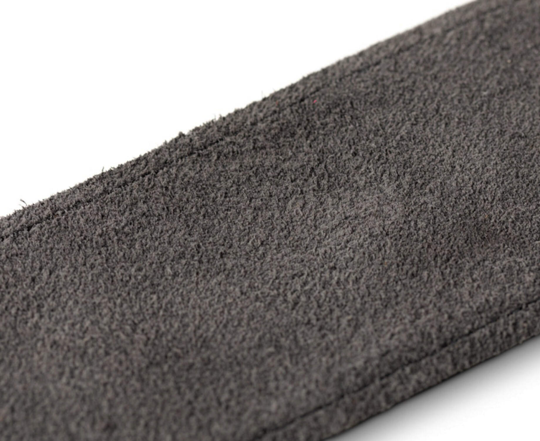 Taylor 2.5" Black Leather Guitar Strap - Black, Suede Back