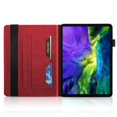 thumbnail image 3 of iPad Pro 11 2020 Case, iPad Pro 11 inch 2nd Generation Case, Dteck Embossed Tree Pattern PU Leather Magnetic Flip Folio Stand Case Auto Wake Sleep with Card Slots/Elastic Band/Stylus Loop, Red, 3 of 6