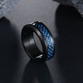 thumbnail image 3 of Ruanlalo Dragon Rotating Double Layer Stainless Steel Ring Men Punk Finger Jewelry Gift US 9, 3 of 6
